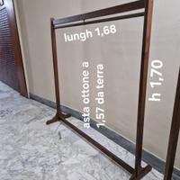 stand appendiabiti in legno massello