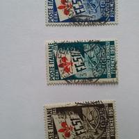 francobolli feste e concorsi e ginnici + Gronchi