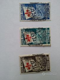 francobolli feste e concorsi e ginnici + Gronchi