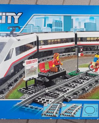 Treno Lego city con espansione binari e scambi