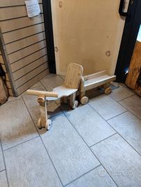 Cavalcabile artigianale per bimbi