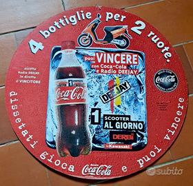 Coca-Cola insegna in cartone vintage lotto
