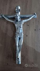 Crocifisso placato argento