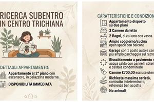 Subentro appartamento arredato