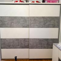 Armadio camera due ante e cassettiera