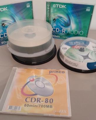Lotto 30 cd + 10 Dvd-r da masterizzare