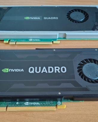 Schede Video Nvidia Quadro 4000 e K4000 3GB DDR5