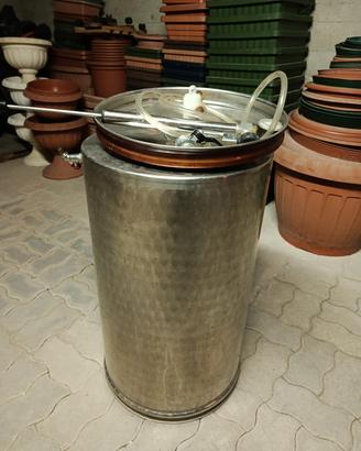 Vasca inox vino olio alimenti da 100 litri