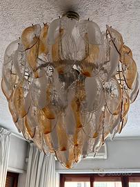 Lampadario vetro soffiato