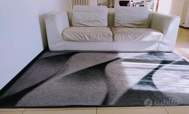 Divano 3 posti in pelle bianca (Mimo)