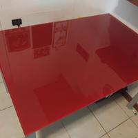 Tavolo rosso allungabile