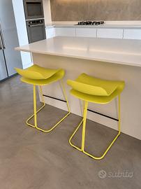Coppia sgabelli originali Kristalia BCN – Lime