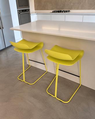 Coppia sgabelli originali Kristalia BCN – Lime
