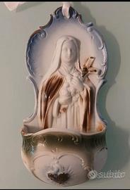 Antica Acquasantiera in ceramica.