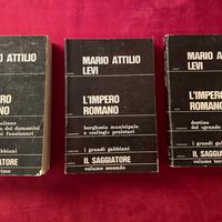 Mario Attilio Levi L'Impero Romano 1967 tre volumi