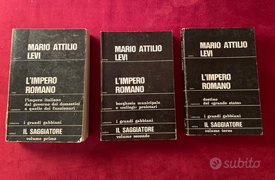 Mario Attilio Levi L'Impero Romano 1967 tre volumi
