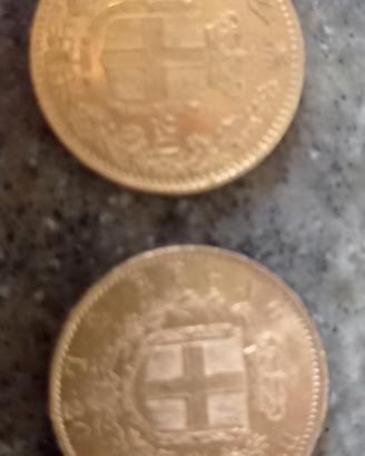 due marenghi d' oro regno d'Italia