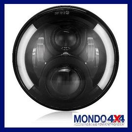 Coppia fanali led rotondi 7" 72W Angel Wings