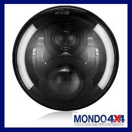 Coppia fanali led rotondi 7" 72W Angel Wings