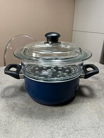 Ballarini cuocivapore 20cm con cestello in vetro