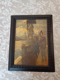 quadro olio su tavola Luigi pagan 1937