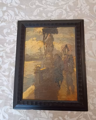 quadro olio su tavola Luigi pagan 1937