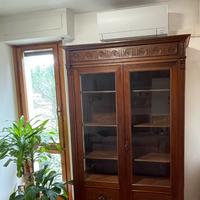 Vetrina libreria in legno massello primi ’900