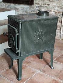 Stufa a legna Jøtul F602 maiolica verde, perfetta