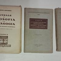 Libri primo 900 Filosofia- Pedagogia -Religione
