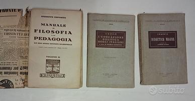 Libri primo 900 Filosofia- Pedagogia -Religione