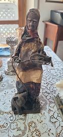 statuina in cartapesta vintage