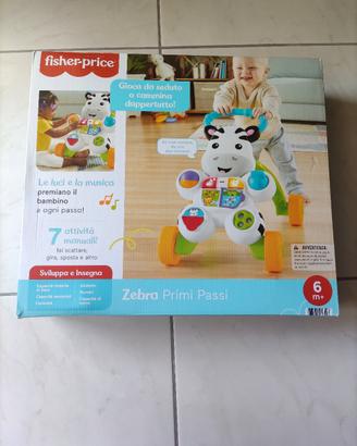 Fischer Price zebra primi passi 
