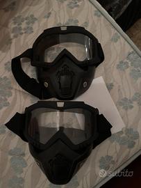 Maschera casco moto