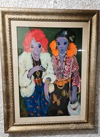 HIPPIES. Quadro del pittore Renzo Mercatini -