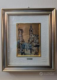 Serigrafia su foglia d'oro di A.Giordano