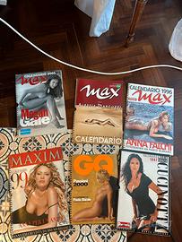 Lotto Calendari Storici MAX, GQ, Maxim, Panorama