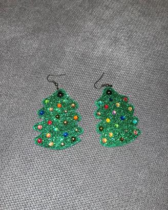 orecchini albero di natale