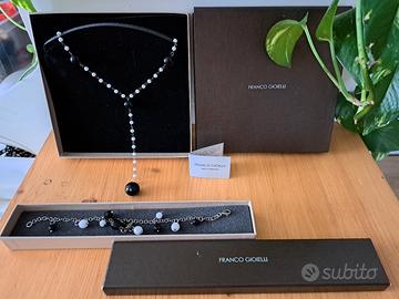 collana e braccialetto Franco gioielli in argento.