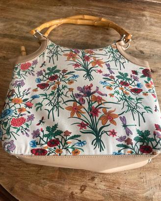 borsa vintage imitazione goccia bambole flora