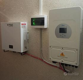 10kw fotovoltaico batteria 6kw Litio kit ad isola