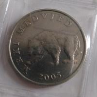Moneta Croazia  5Kuna del 2005