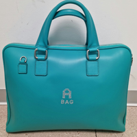 Borsa donna in pelle color tiffany