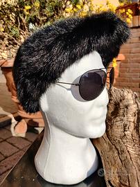 Cappello Coppola Uomo nera Visone