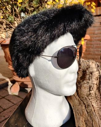 Cappello Coppola Uomo nera Visone