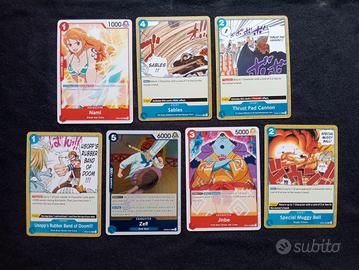 One Piece Lotto Carte Pre-Errate