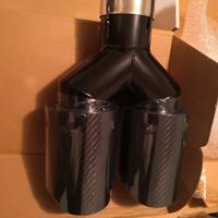 terminali scarico doppi carbonio