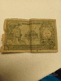 banconota 50 lire