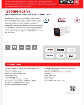 TELECAMERE PROVISION ISR