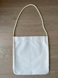 Borsa a spalla Paola Lenti tessuto bianco