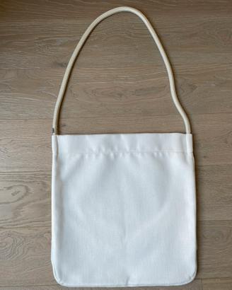 Borsa a spalla Paola Lenti tessuto bianco